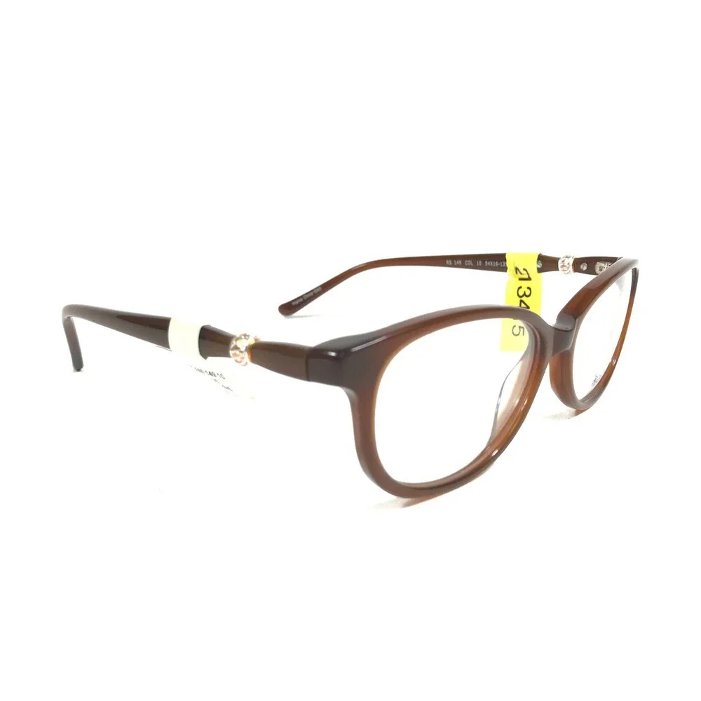 Roberto Steffani RS 149 COL 10 Eyeglasses Frames Brown Round Full Rim 54-16-135
